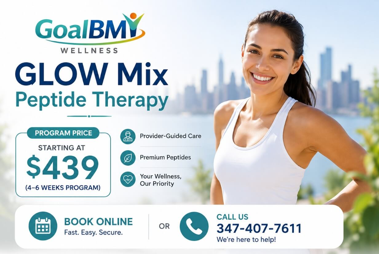 GLOW Mix Peptide Therapy Pricing in New York - GoalBMI Wellness
