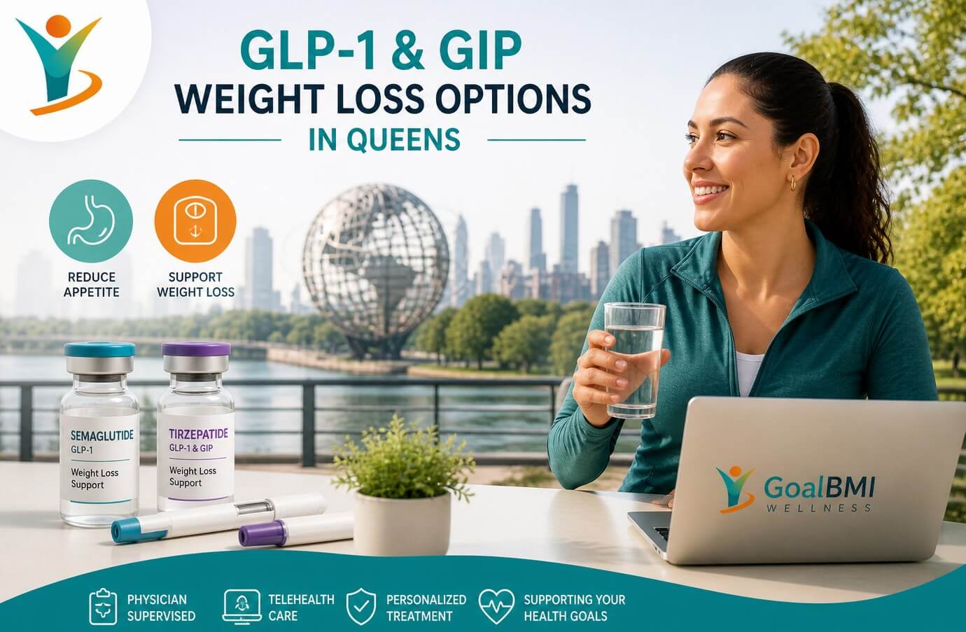 GoalBMI Wellness GLP-1 and GIP weight loss options in Queens with insurance coverage and telehealth care