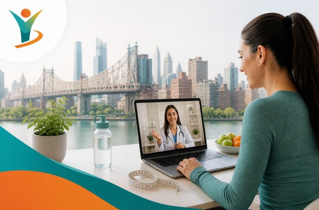 GoalBMI Wellness telehealth medical weight loss consultation in Queens New York from home
