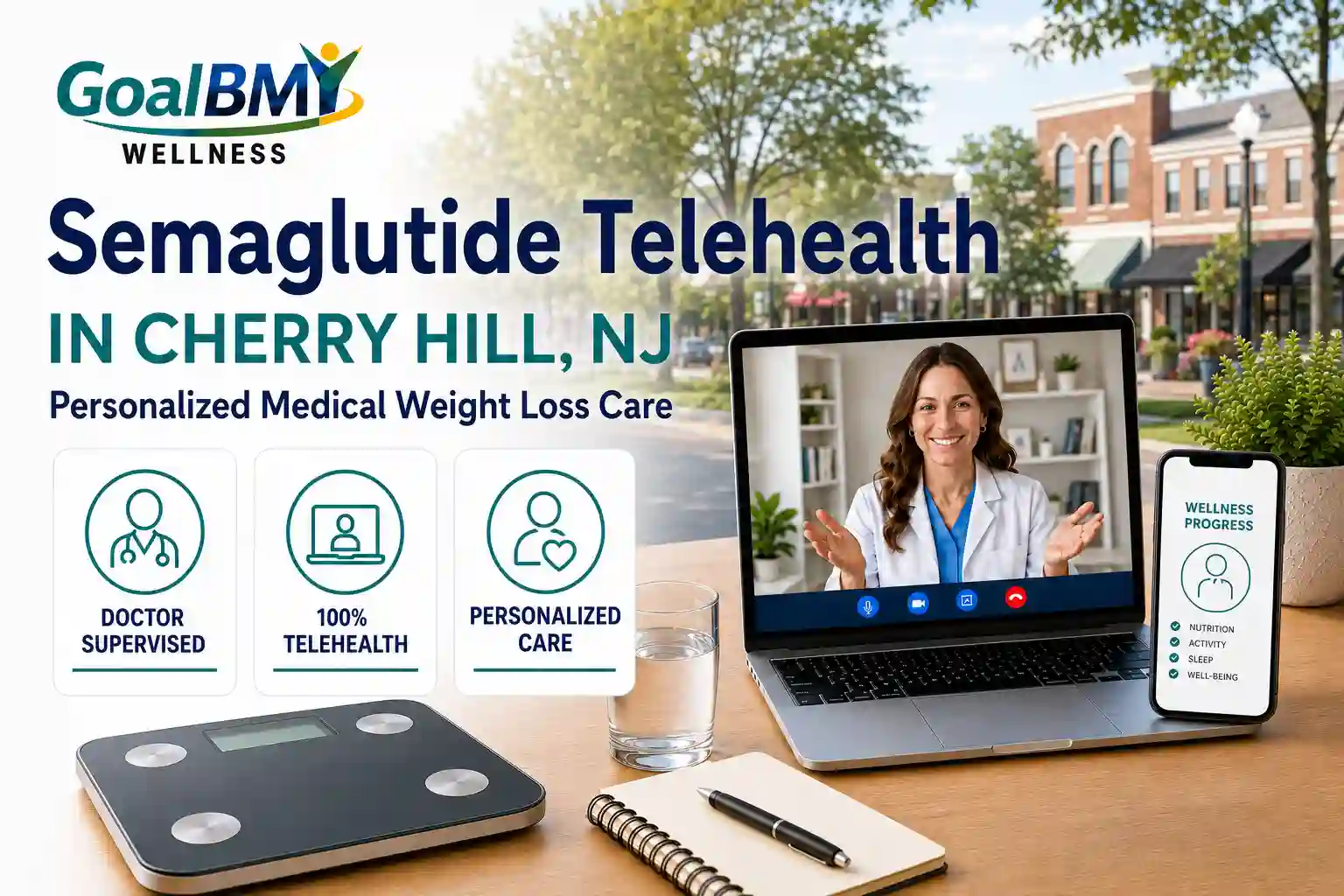 Online semaglutide weight loss care across Cherry Hill, NJ with insurance support — GoalBMI Wellness