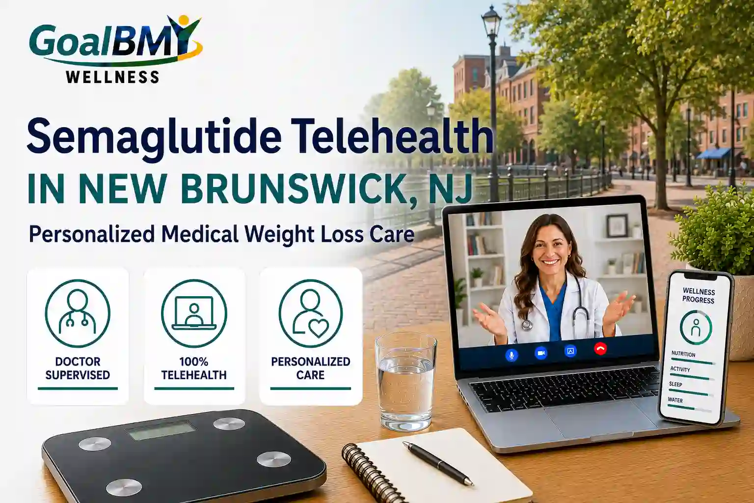 Online semaglutide weight loss care across New Brunswick, NJ with insurance support — GoalBMI Wellness