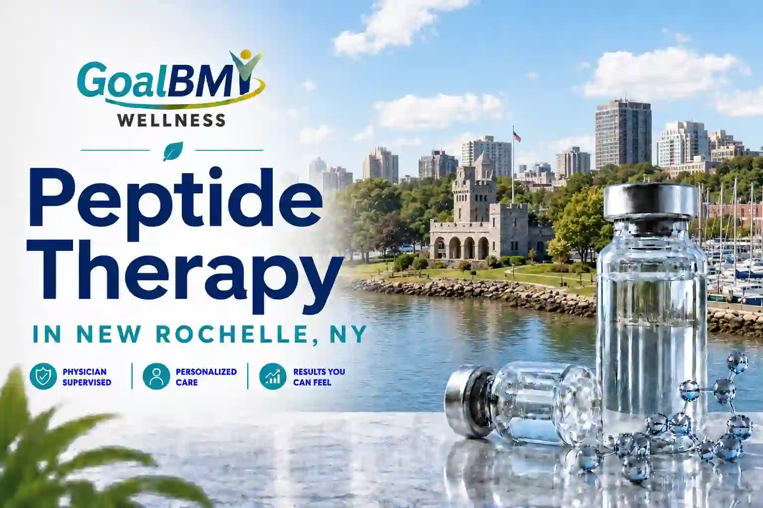 Online peptide therapy in New Rochelle, NY for wellness, recovery and healthy aging at GoalBMI Wellness