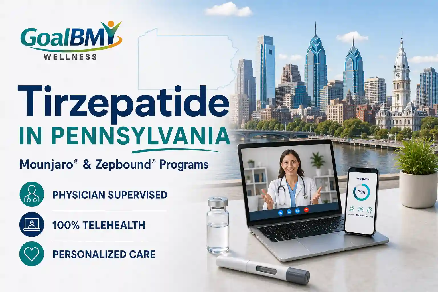 telehealth providers tirzepatide therapy Elevate Health GLP-1 Program Analysis: vs Semaglutide Access, Compounded Medication Pricing and Prescription Pathways Tirzepatide in Pennsylvania | Zepbound