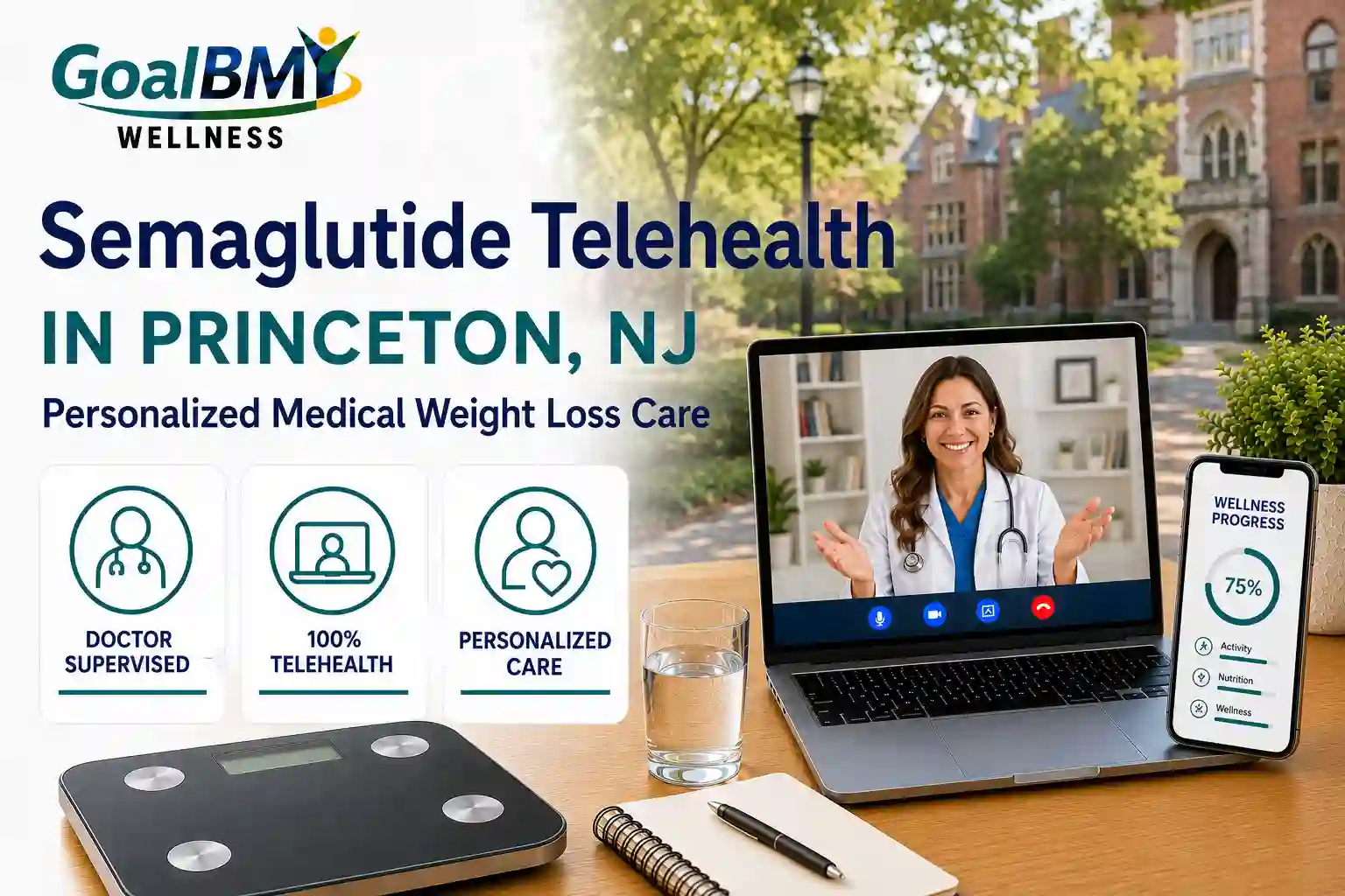 Online semaglutide weight loss care across Princeton, NJ with insurance support — GoalBMI Wellness