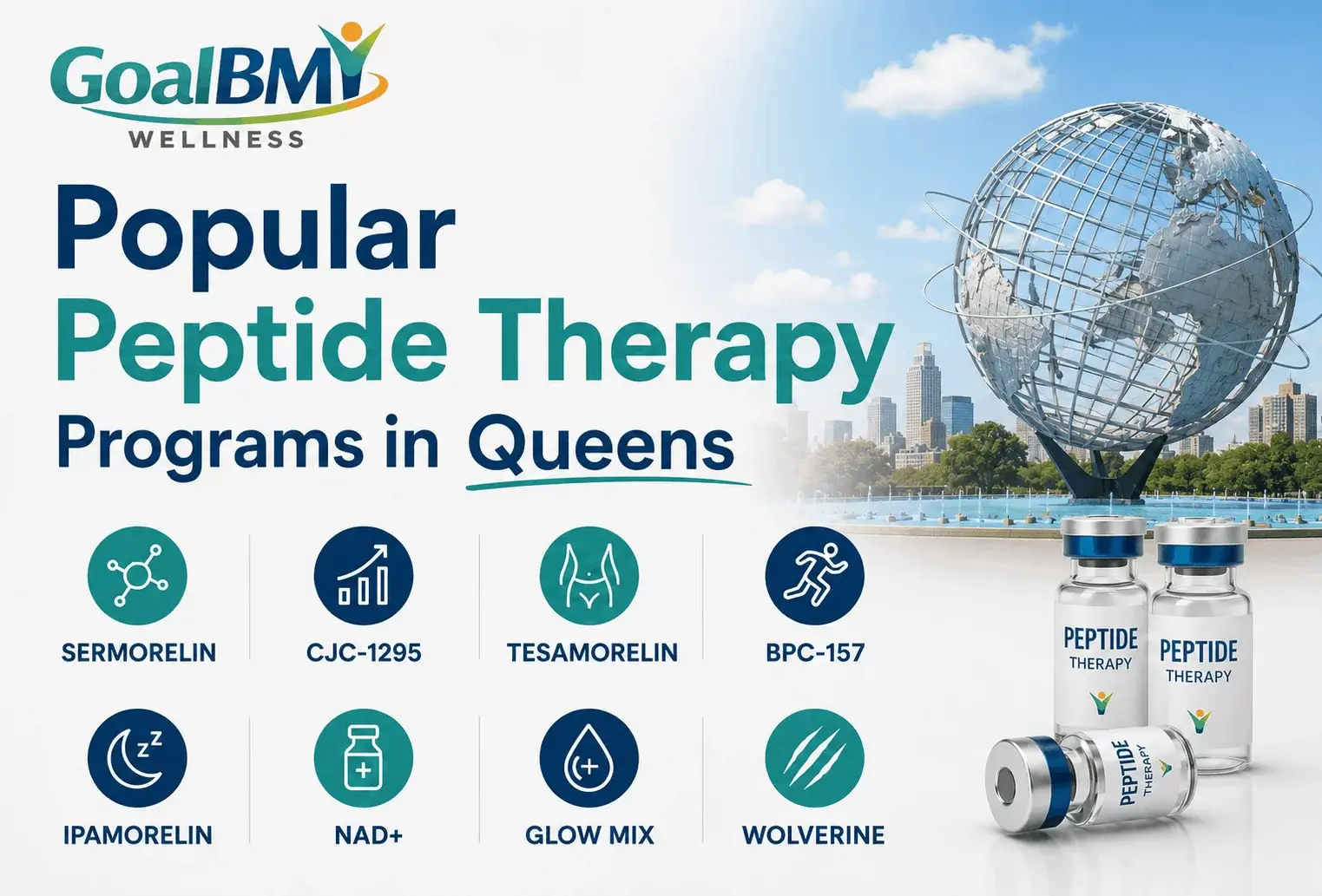 Licensed New York provider reviewing a personalized peptide therapy wellness plan with a Queens, NY telehealth patient at GoalBMI Wellness