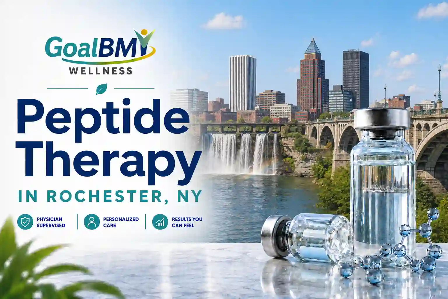 Online peptide therapy in Rochester, NY for wellness, recovery and healthy aging at GoalBMI Wellness