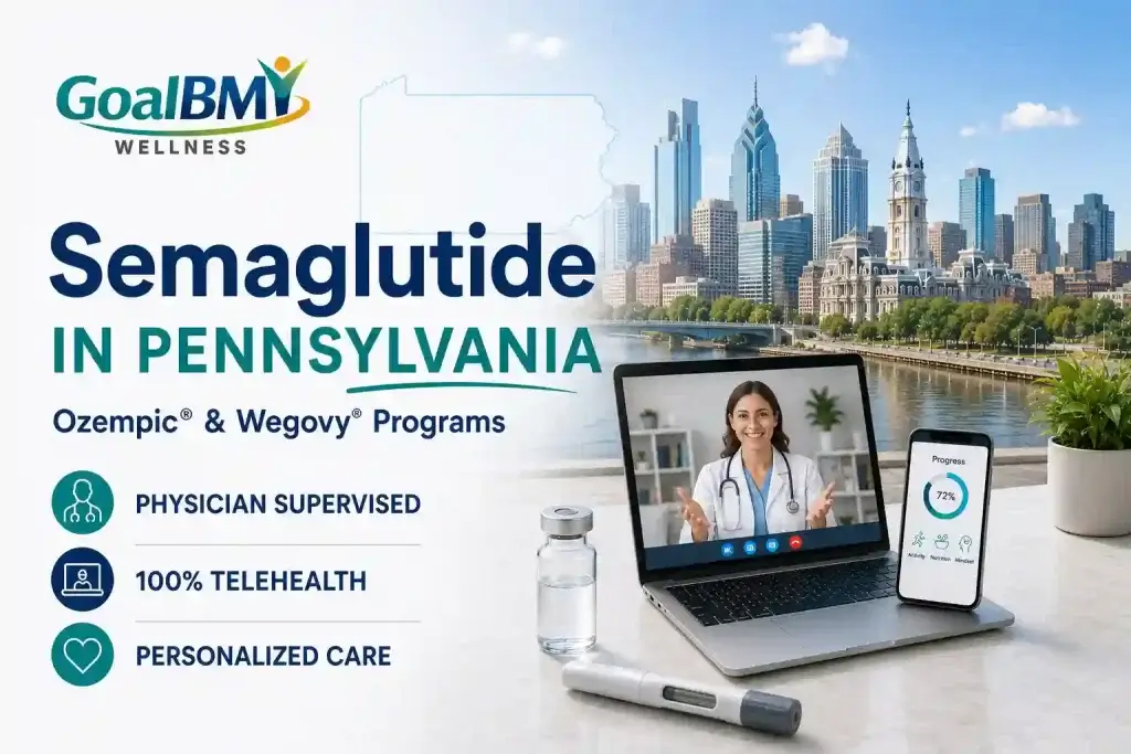 Semaglutide weight loss program in Pennsylvania Ozempic and Wegovy via telehealth GoalBMI Wellness