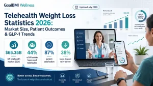 Telehealth Weight Loss Statistics 2026: Market Size, Patient Outcomes & GLP-1 Trends | GoalBMI Wellness