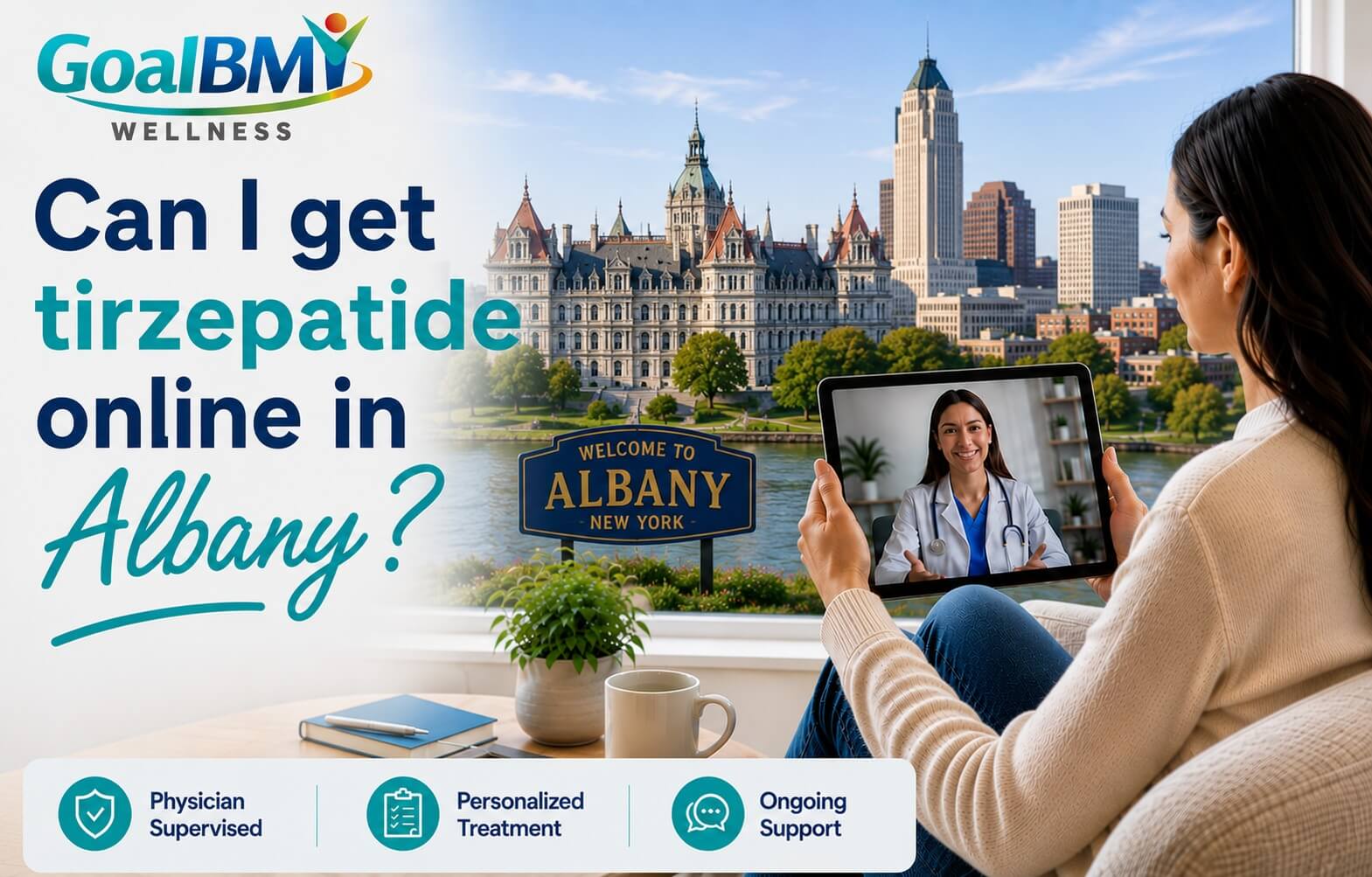 Online tirzepatide weight loss care across Albany, NY with insurance support — GoalBMI Wellness