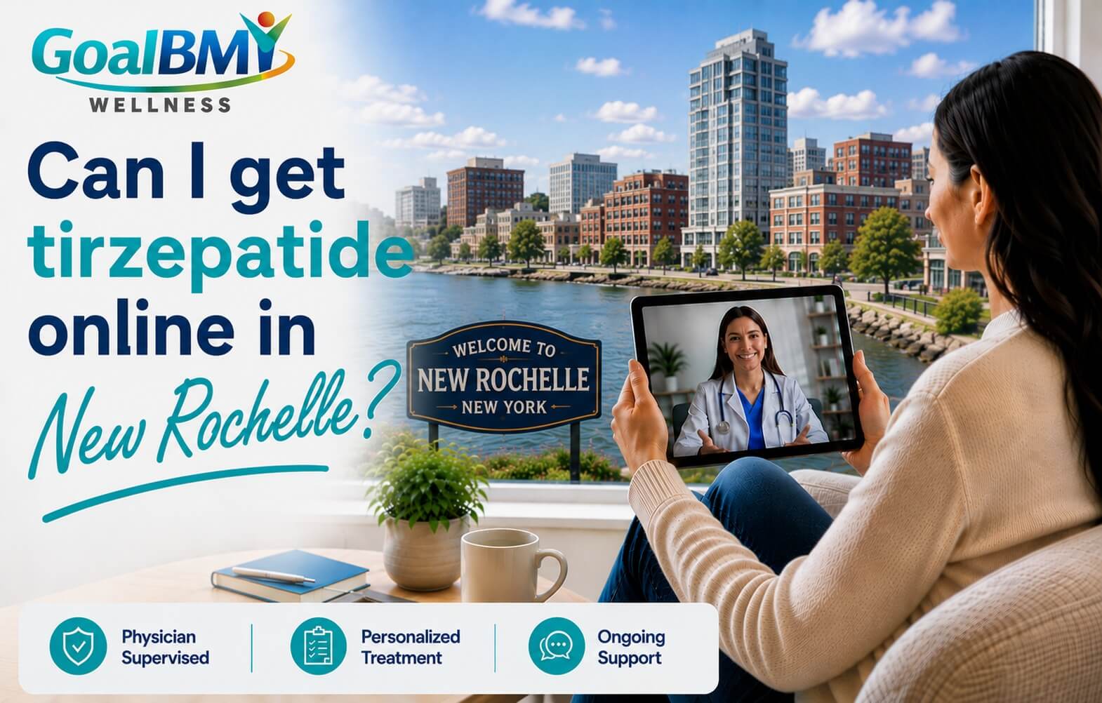 Online tirzepatide weight loss care across New Rochelle, NY with insurance support — GoalBMI Wellness
