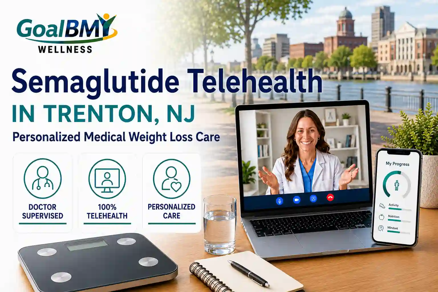 Online semaglutide weight loss care across Trenton, NJ with insurance support — GoalBMI Wellness