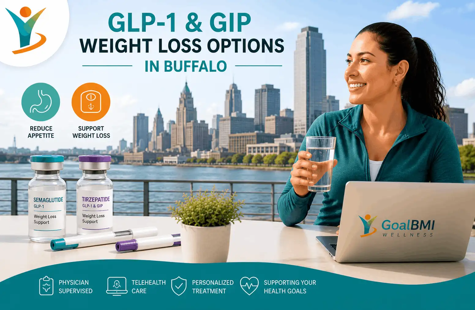 GoalBMI Wellness GLP-1 and GIP weight loss options in Buffalo with insurance coverage and telehealth care